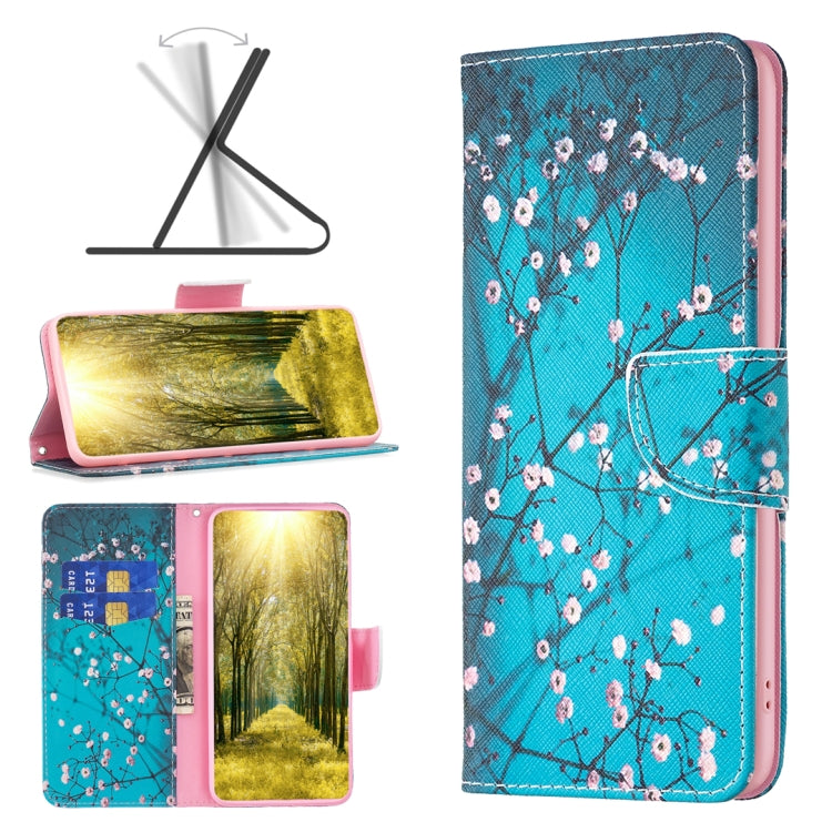 Colored Drawing Pattern Horizontal Flip Leather Phone Case