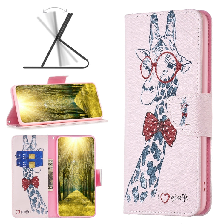 Colored Drawing Pattern Horizontal Flip Leather Phone Case