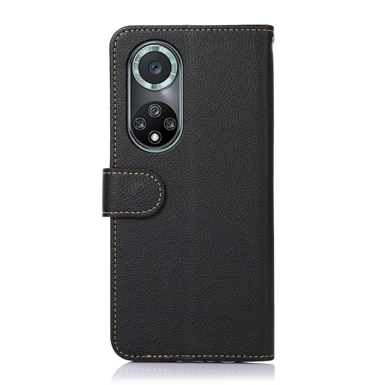KHAZNEH Litchi Texture Leather RFID Phone Case