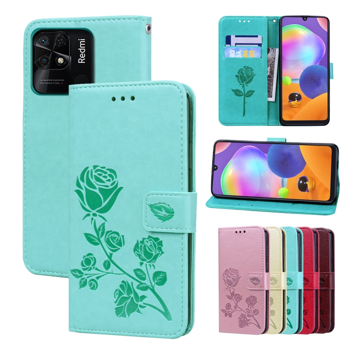 Rose Embossed Leather Phone Case