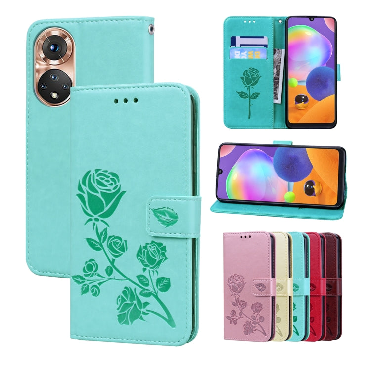 Rose Embossed Leather Phone Case