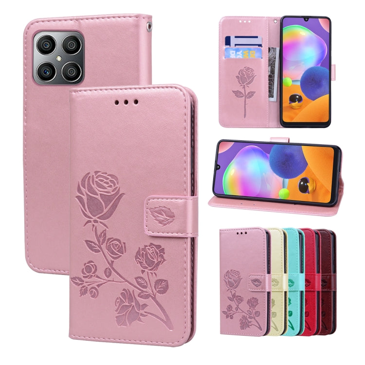 Rose Embossed Leather Phone Case