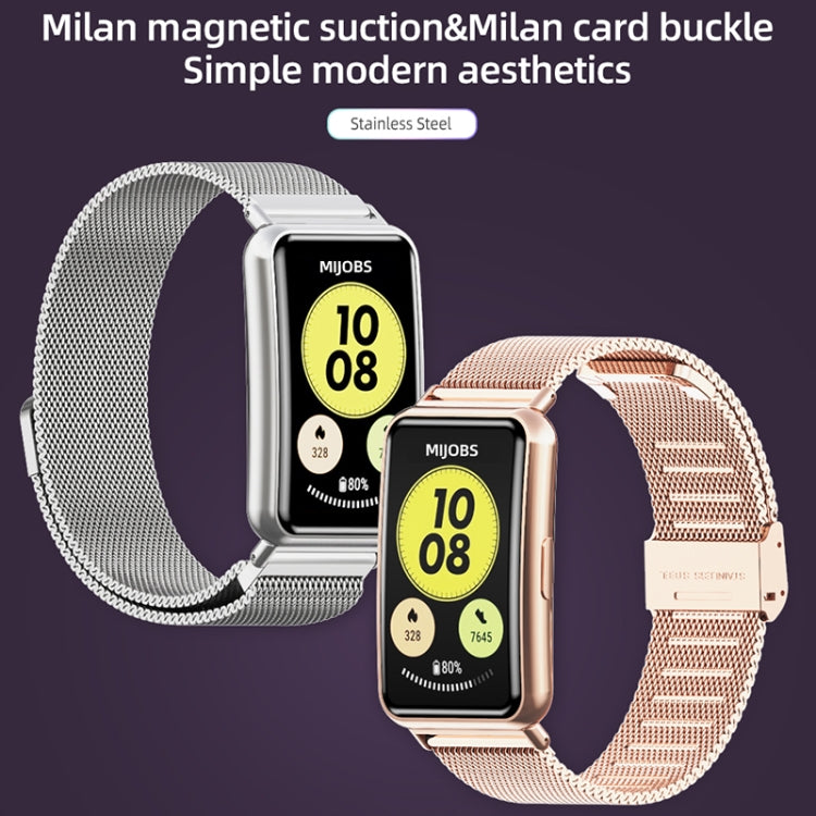 Mijobs Milan Buckle Stainless Steel Watch Band