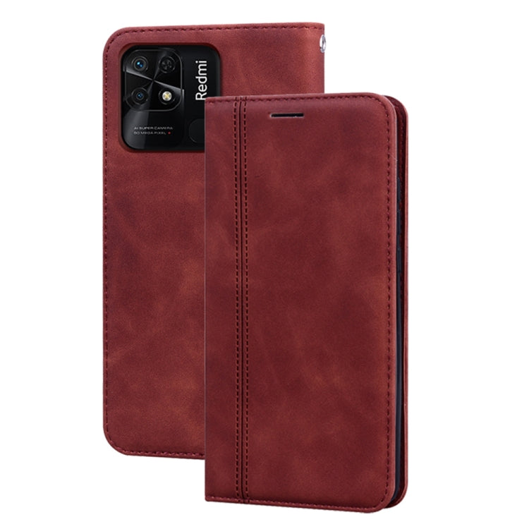 Frosted Business Magnetic Flip Leather Phone Case