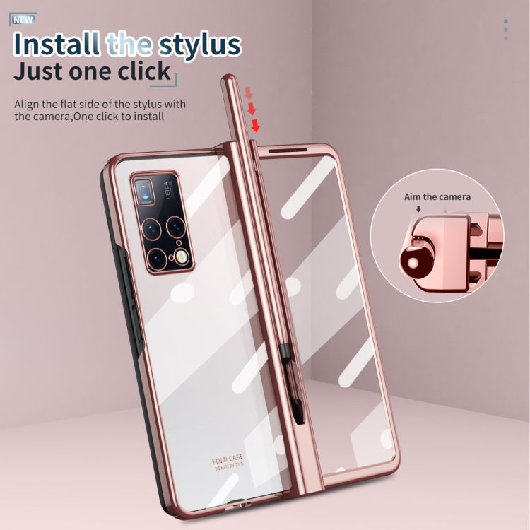 Electroplating Hinge Phone Case with Stylus