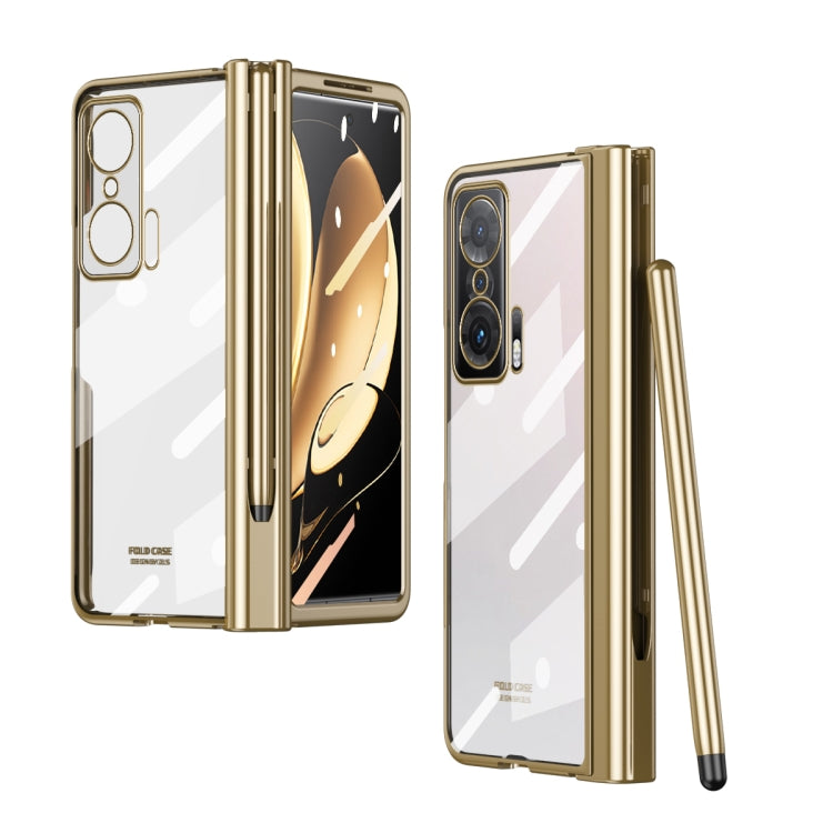 Full Body Electroplating Hinge Phone Case with Stylus