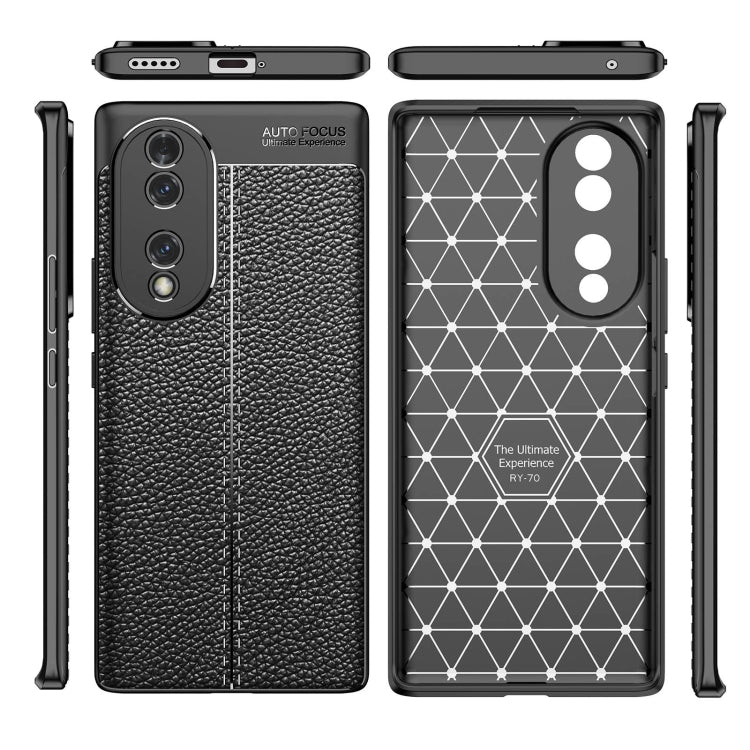 Litchi Texture Shockproof TPU Phone Case
