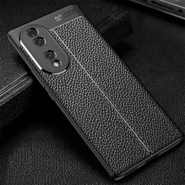 Litchi Texture Shockproof TPU Phone Case