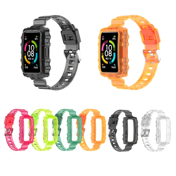 Integrated Transparent Silicone Watch Band