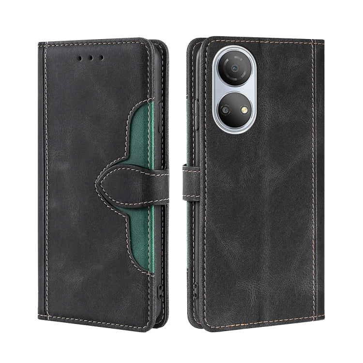 Stitching Skin Feel Magnetic Buckle Horizontal Flip PU Leather Case