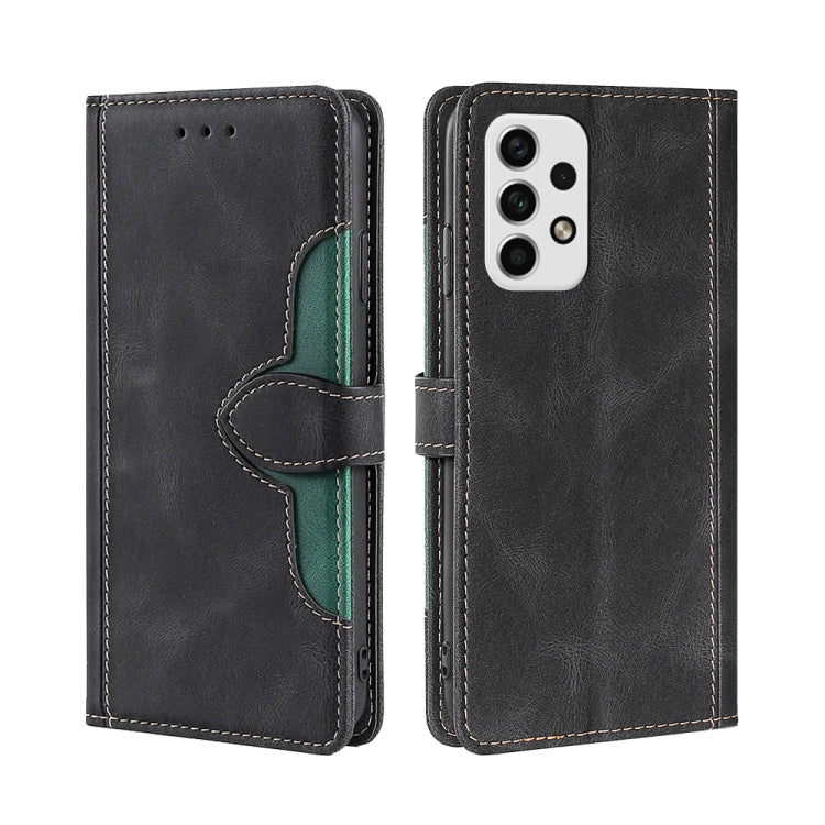Stitching Skin Feel Magnetic Buckle Horizontal Flip PU Leather Case
