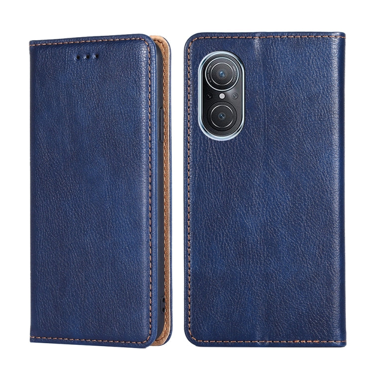 Gloss Oil Solid Color Magnetic Flip Leather Phone Case