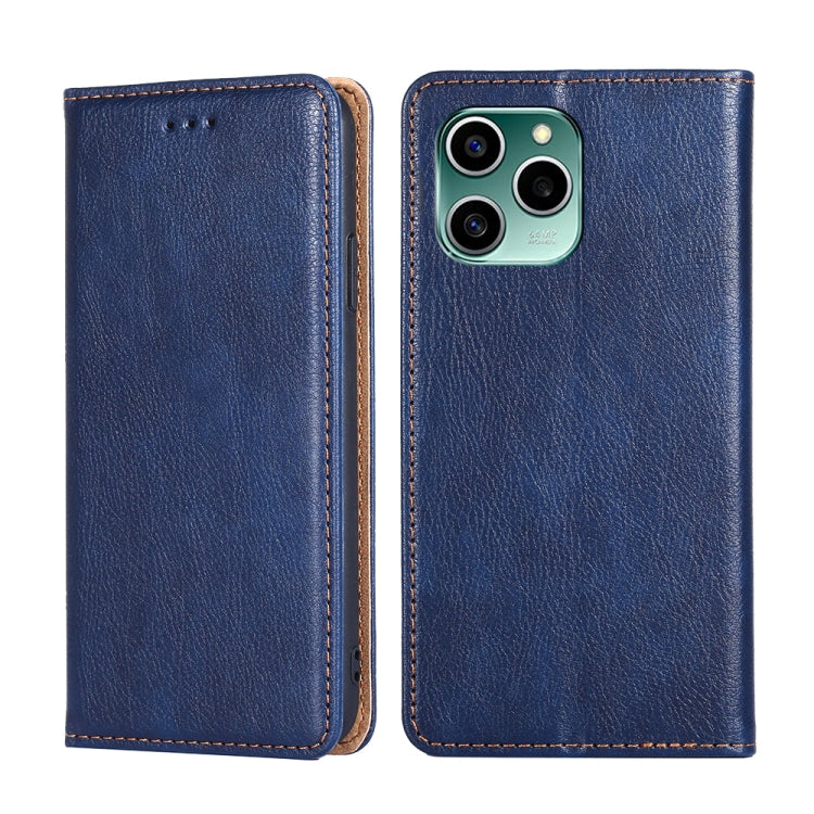 Gloss Oil Solid Color Magnetic Flip Leather Phone Case
