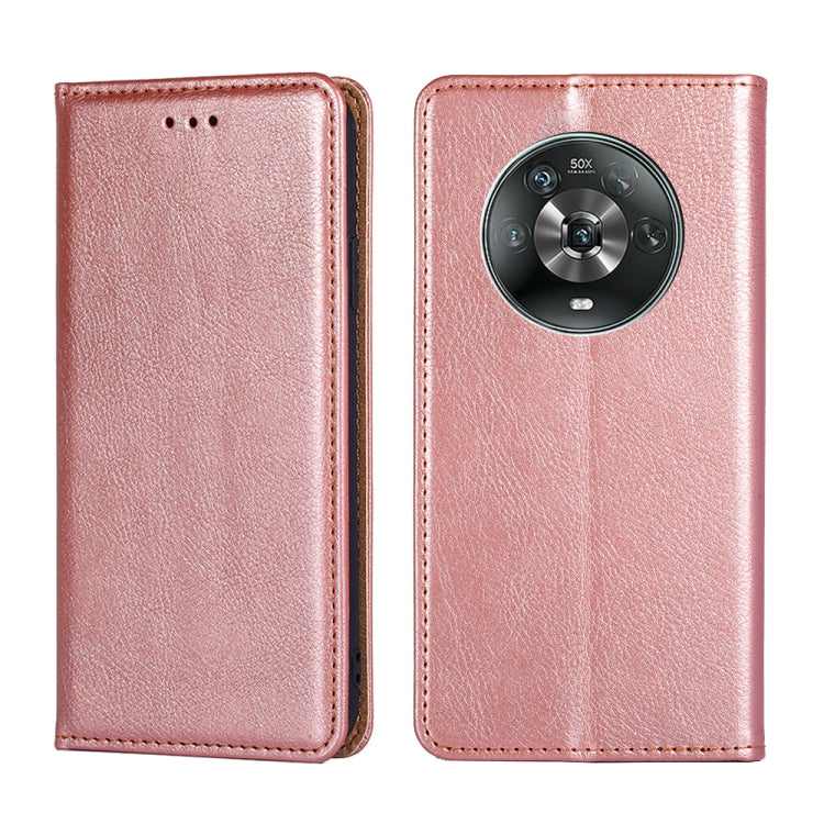 Gloss Oil Solid Color Magnetic Flip Leather Phone Case