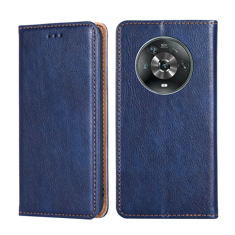 Gloss Oil Solid Color Magnetic Flip Leather Phone Case