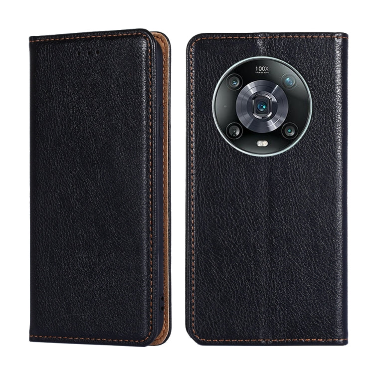 Gloss Oil Solid Color Magnetic Flip Leather Phone Case