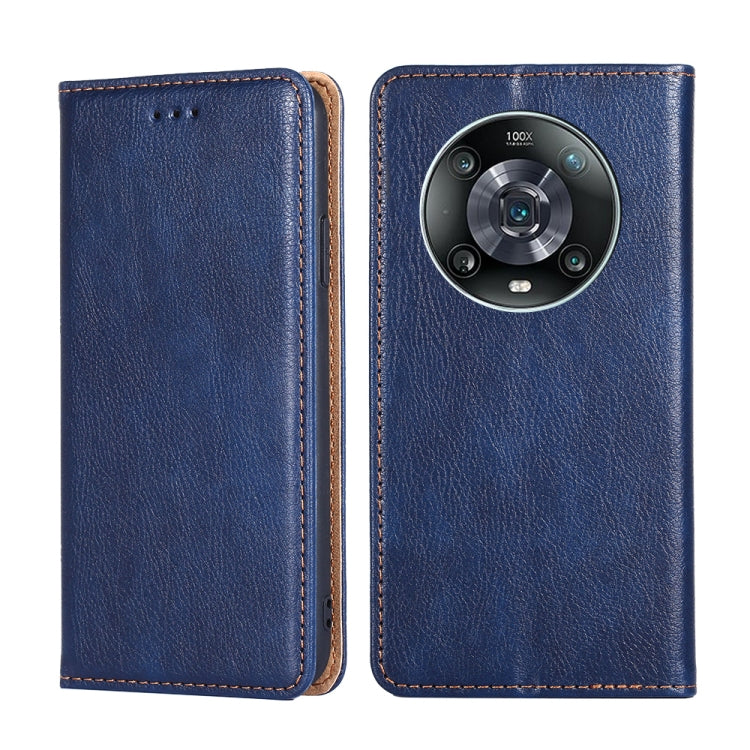Gloss Oil Solid Color Magnetic Flip Leather Phone Case