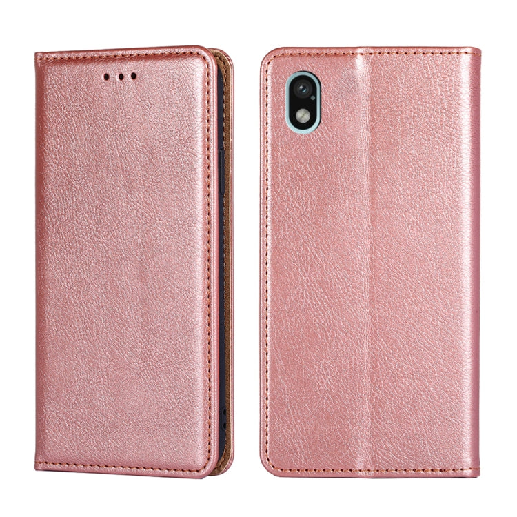 Gloss Oil Solid Color Magnetic Flip Leather Phone Case