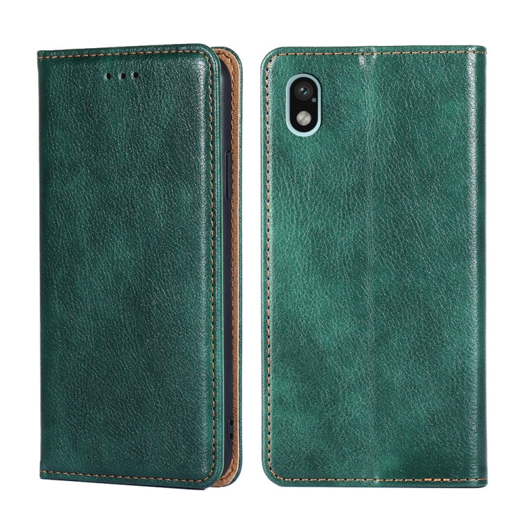 Gloss Oil Solid Color Magnetic Flip Leather Phone Case