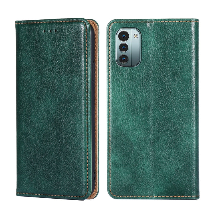 Gloss Oil Solid Color Magnetic Flip Leather Phone Case