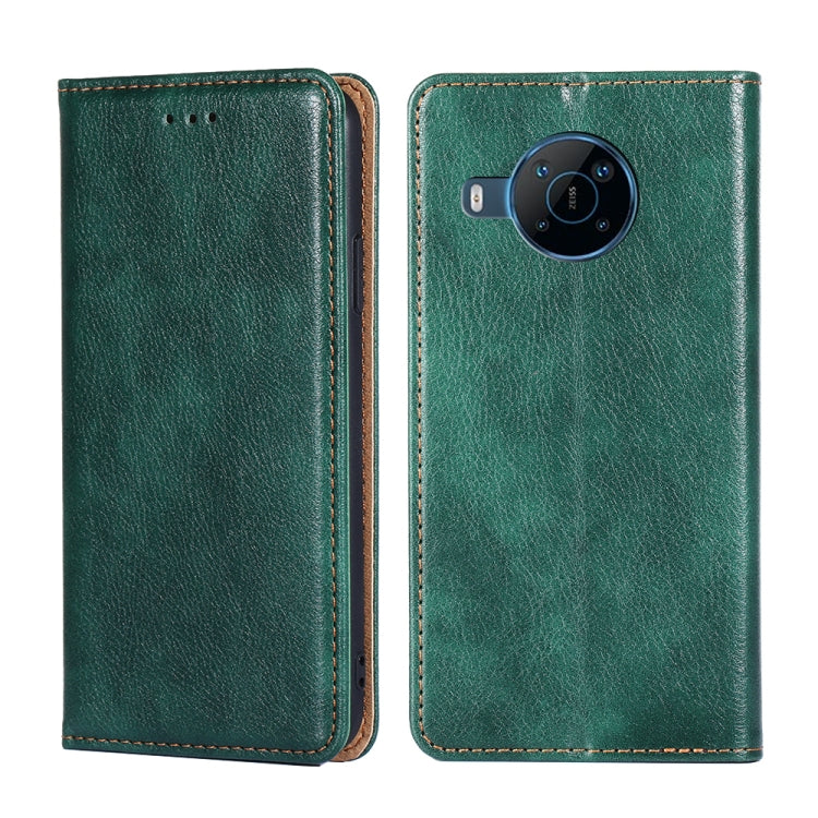 Gloss Oil Solid Color Magnetic Flip Leather Phone Case
