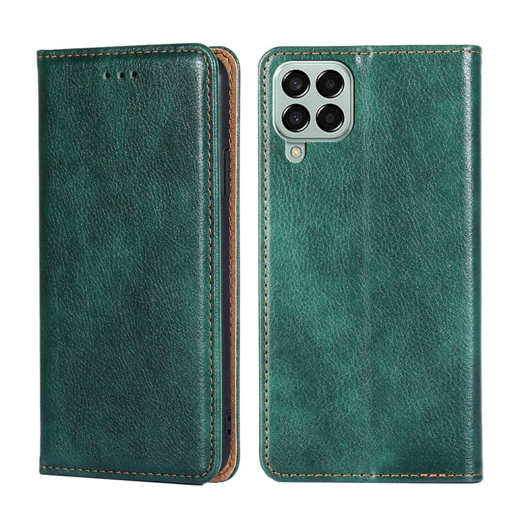 Gloss Oil Solid Color Magnetic Flip Leather Phone Case