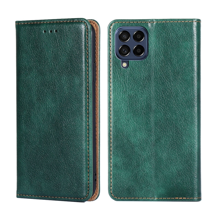Gloss Oil Solid Color Magnetic Flip Leather Phone Case