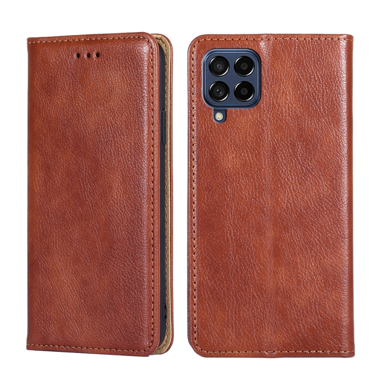 Gloss Oil Solid Color Magnetic Flip Leather Phone Case