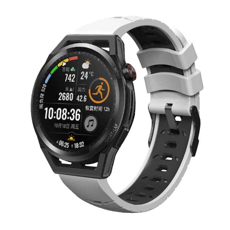 Trapezoidal Three-row Hole Silicone Watch Band