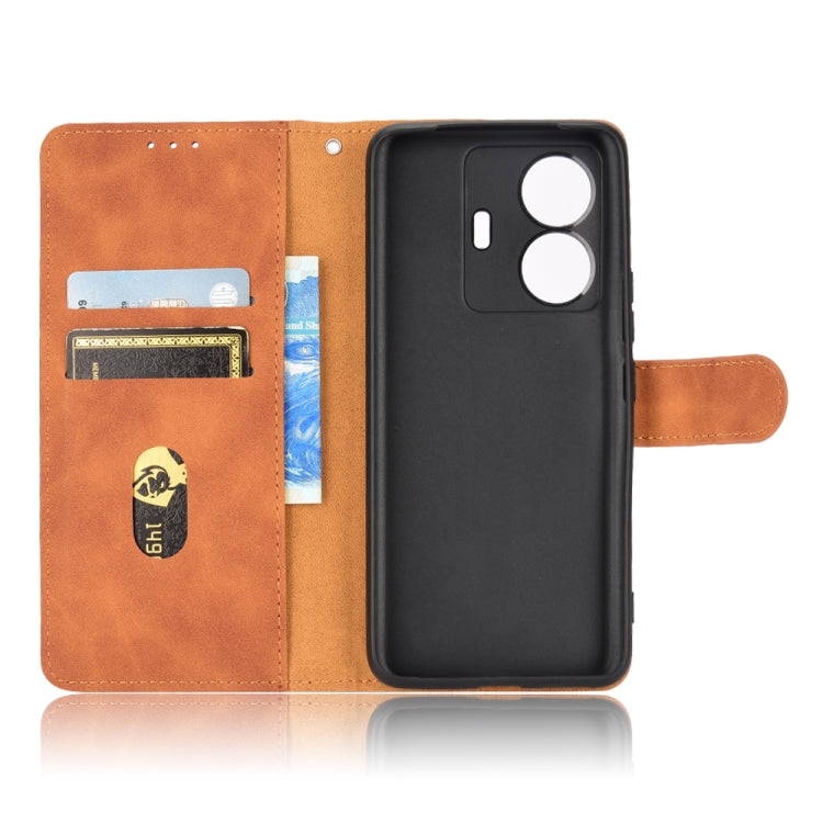 Skin Feel Magnetic Flip Leather Phone Case