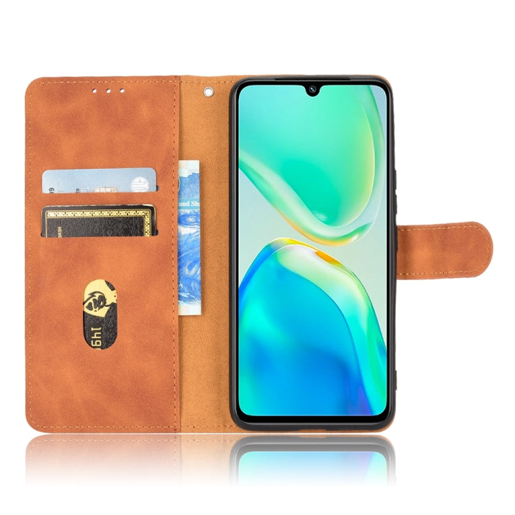 Skin Feel Magnetic Flip Leather Phone Case