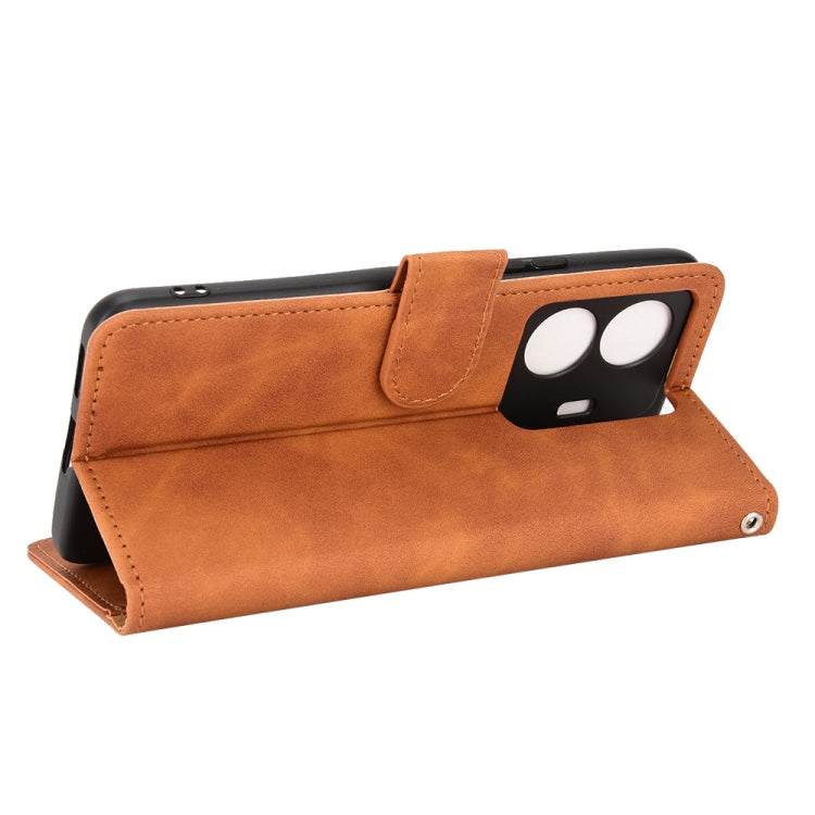Skin Feel Magnetic Flip Leather Phone Case