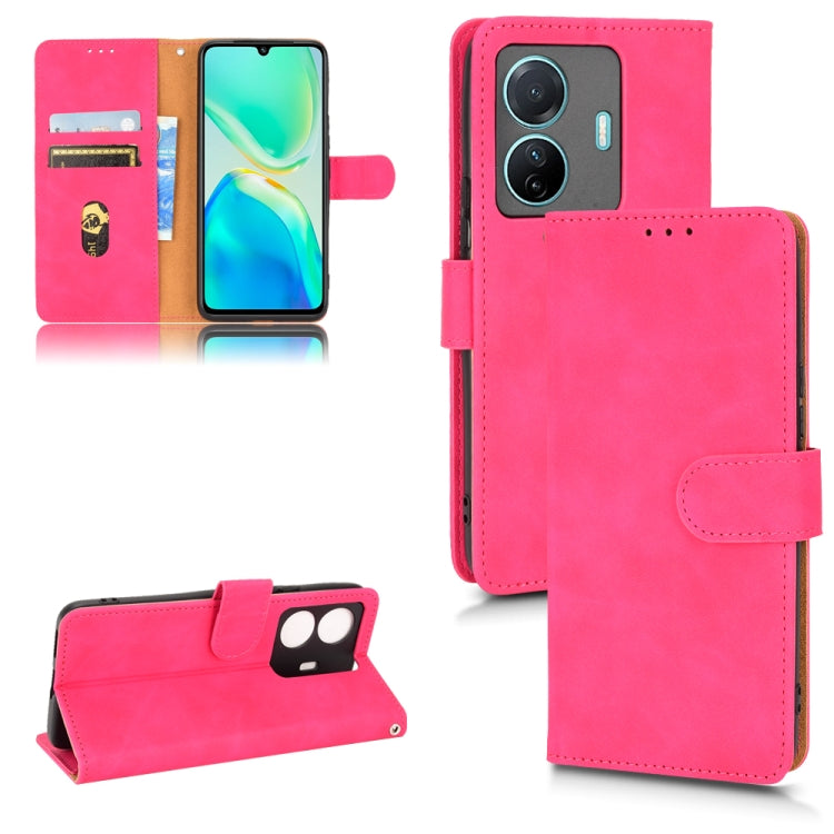 Skin Feel Magnetic Flip Leather Phone Case