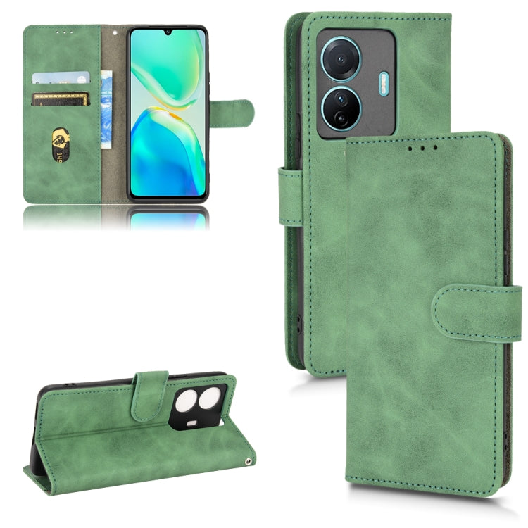 Skin Feel Magnetic Flip Leather Phone Case