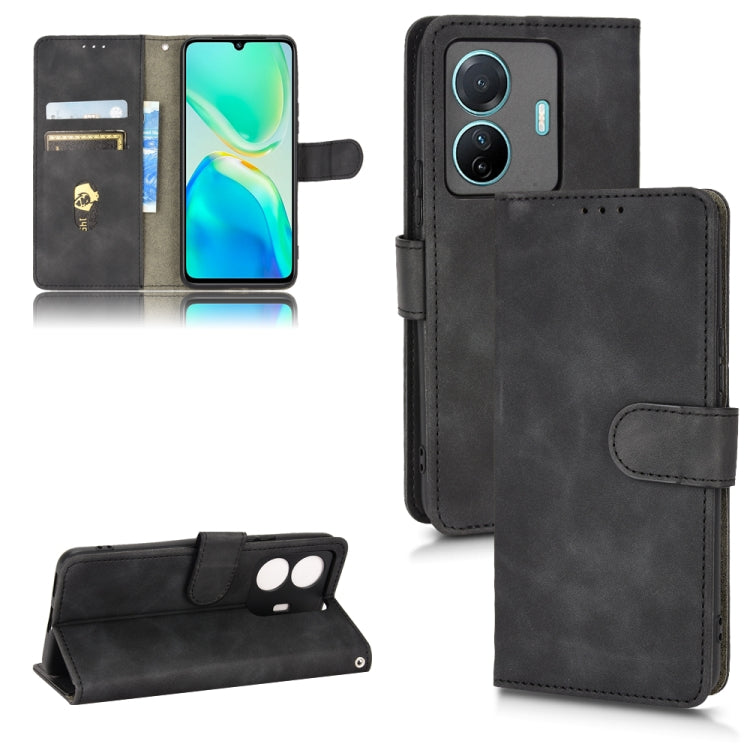 Skin Feel Magnetic Flip Leather Phone Case