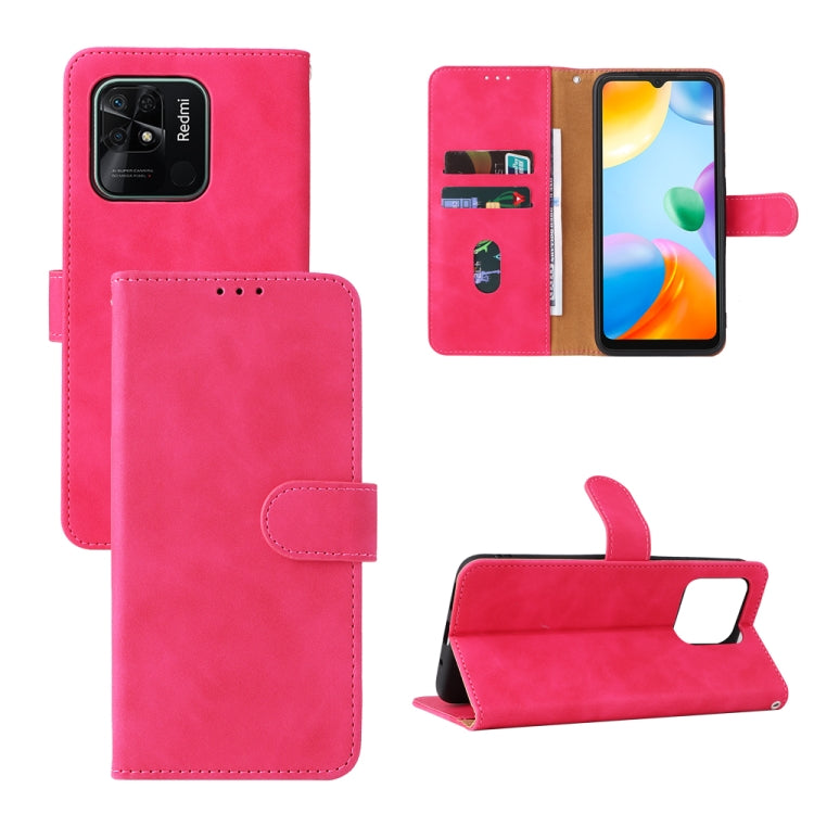 Skin Feel Magnetic Flip Leather Phone Case