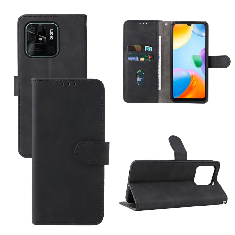 Skin Feel Magnetic Flip Leather Phone Case
