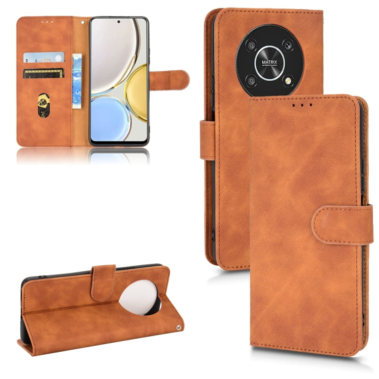 Skin Feel Magnetic Flip Leather Phone Case
