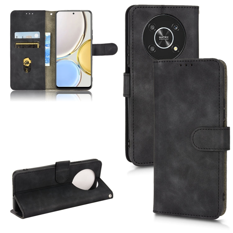 Skin Feel Magnetic Flip Leather Phone Case