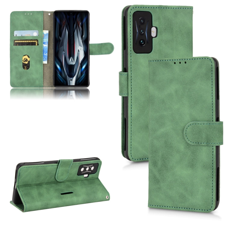 Skin Feel Magnetic Flip Leather Phone Case