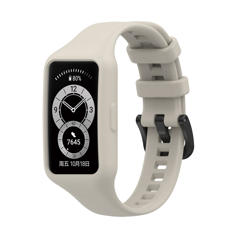 For Huawei Band 7 / 6 Pro / 6 / Honor Band 6 Universal Integrated Silicone Watch Band