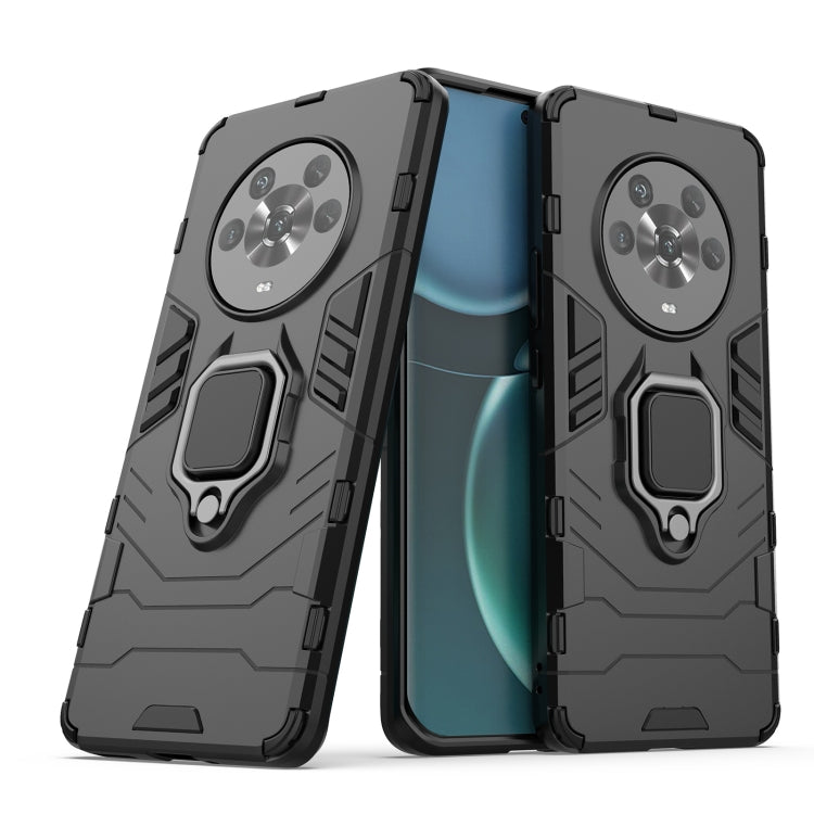 Shockproof PC + TPU Protective Phone Case with Magnetic Ring Holder