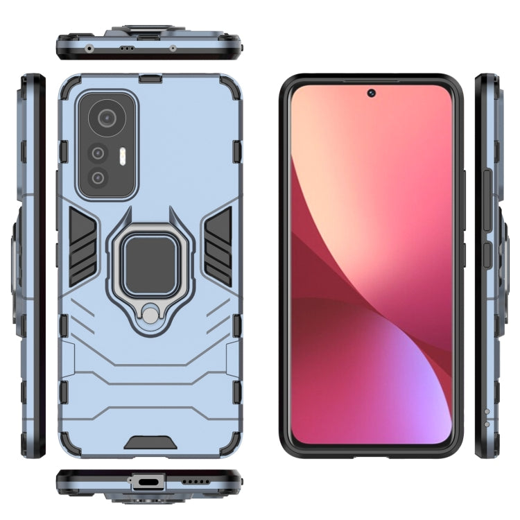 Shockproof PC + TPU Phone Case with Magnetic Ring Holder