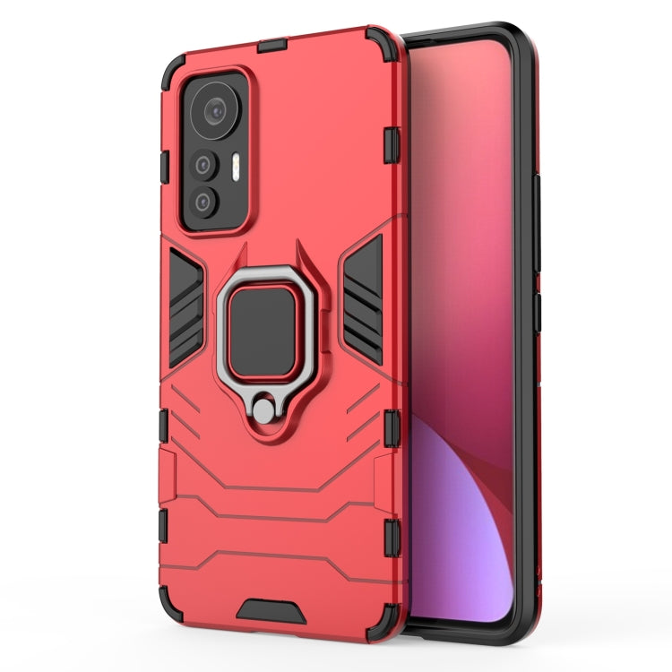 Shockproof PC + TPU Phone Case with Magnetic Ring Holder