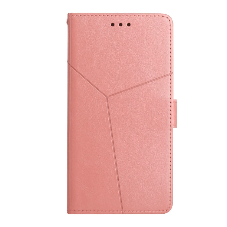 Y Stitching Horizontal Flip Leather Phone Case