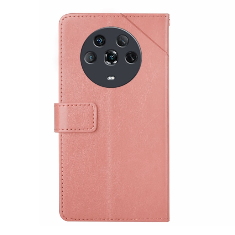 Y Stitching Horizontal Flip Leather Phone Case