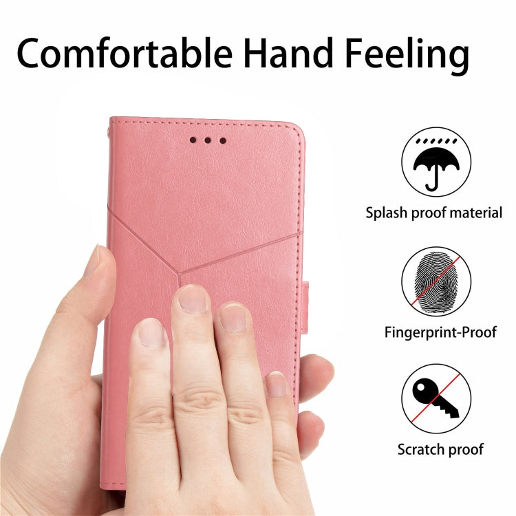 Y Stitching Horizontal Flip Leather Phone Case