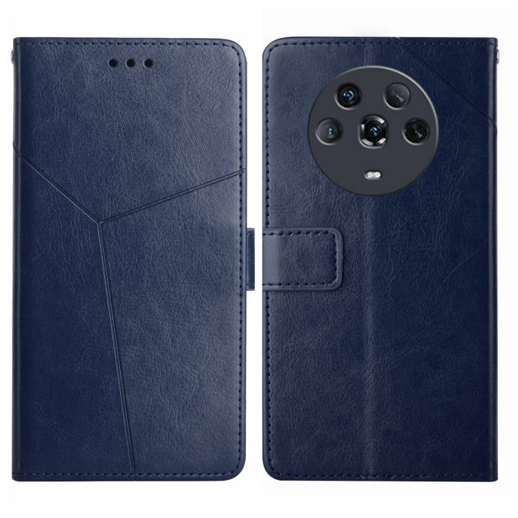 Y Stitching Horizontal Flip Leather Phone Case