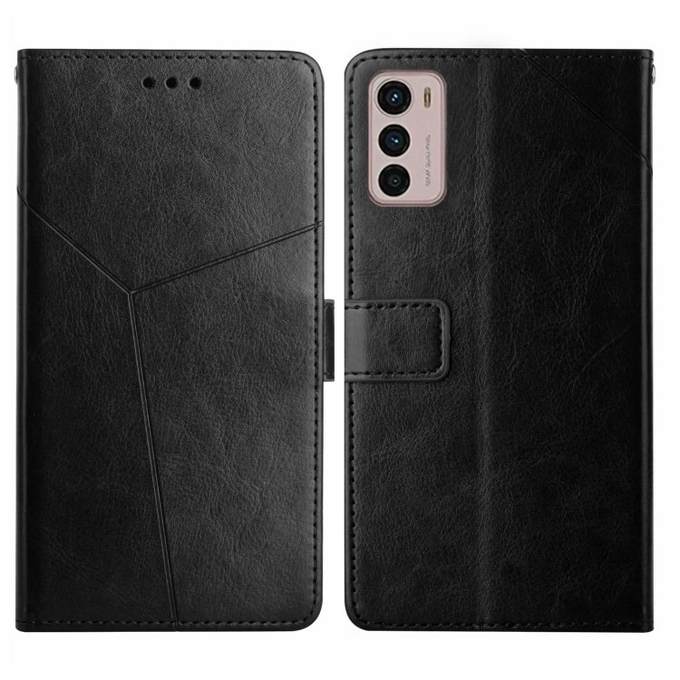 Y Stitching Horizontal Flip Leather Phone Case