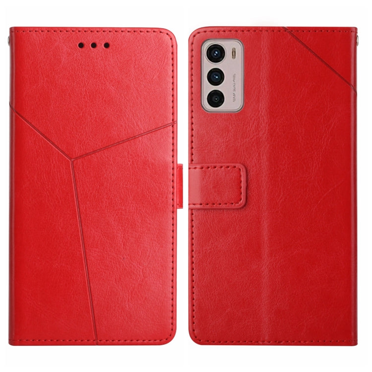 Y Stitching Horizontal Flip Leather Phone Case